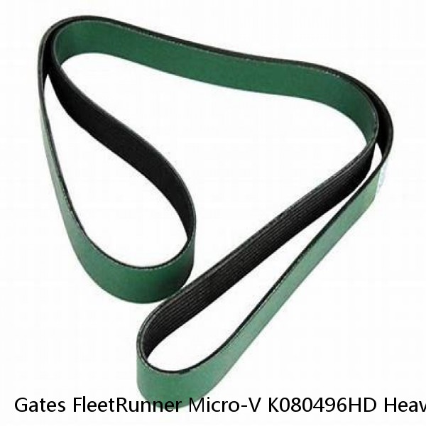 Gates FleetRunner Micro-V K080496HD Heavy Duty Belt 1 3/32" X 50 1/8" #1 image